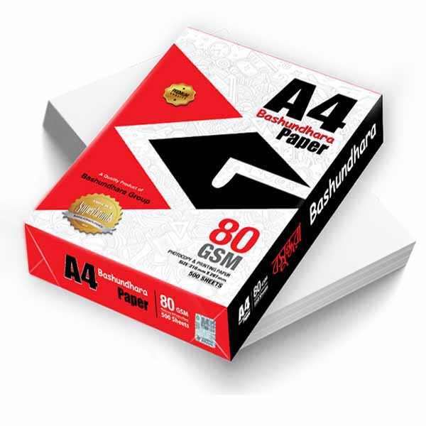 Bashundhara A4 Paper 80 GSM - 500 Sheets - Gulshan Enterprise